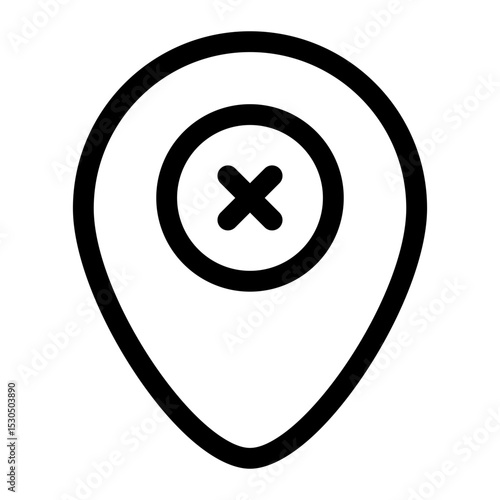Cancel Location Icon