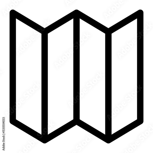 Map line icon