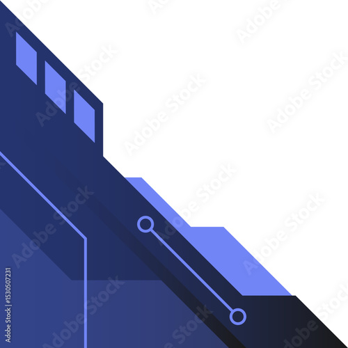 Gradient Futuristic Tech Corner