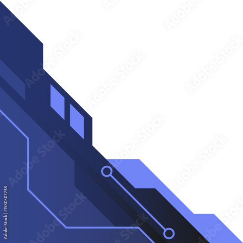 Gradient Futuristic Tech Corner
