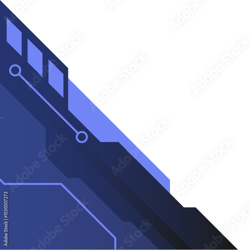 Gradient Futuristic Tech Corner