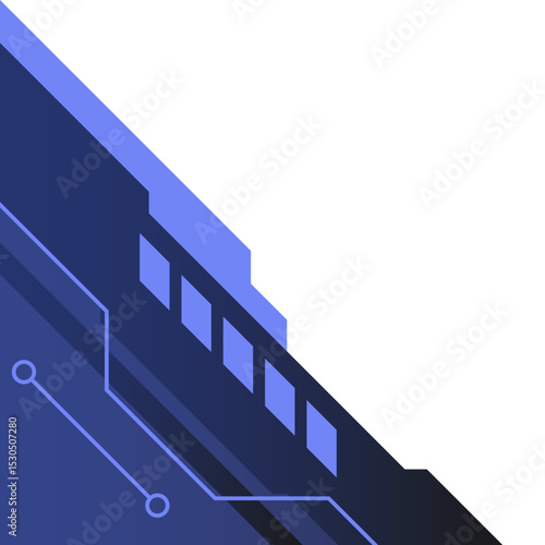 Gradient Futuristic Tech Corner
