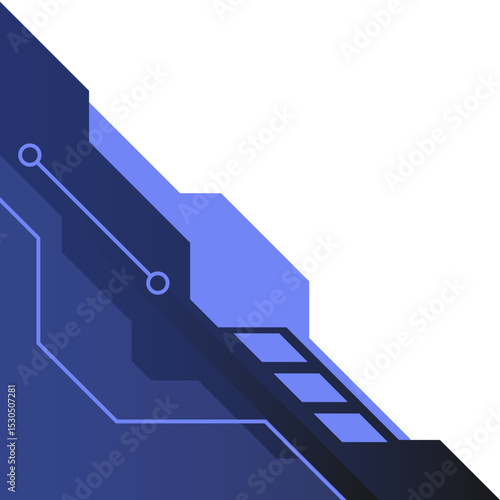 Gradient Futuristic Tech Corner