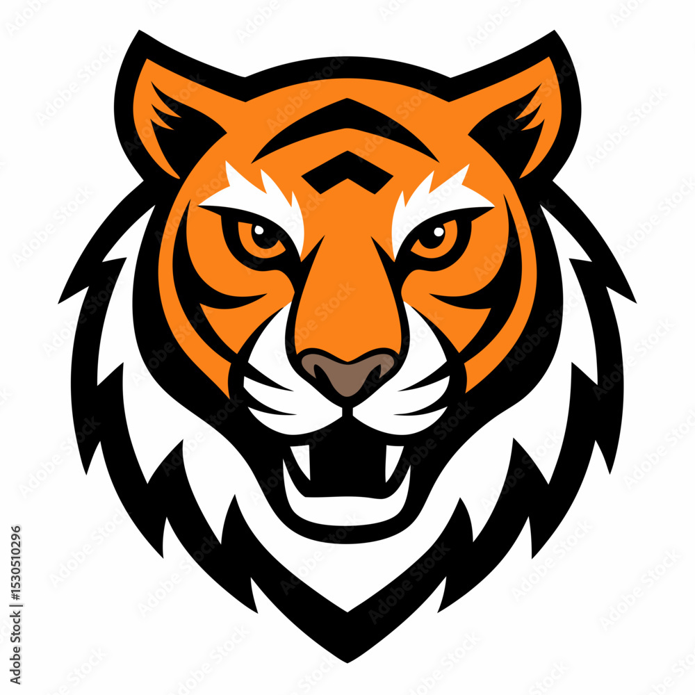 Fototapeta premium tiger head vector