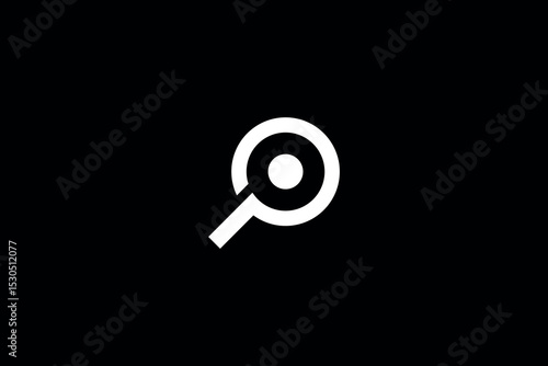 key with keyhole, spy glasses iconic business logo, magnifying glass logo for research or spying , detective company