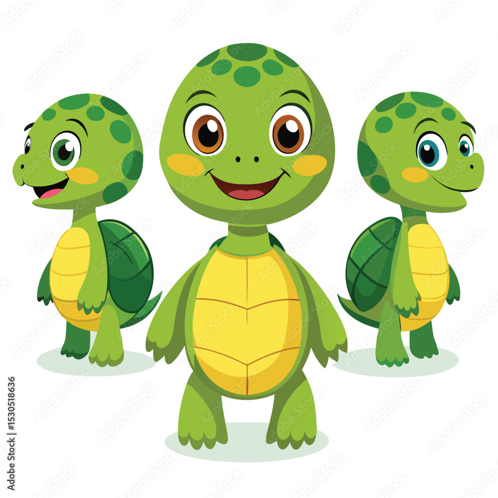 Fototapeta premium funny turtle vector