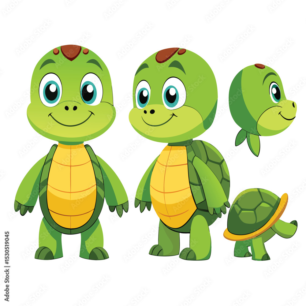 Obraz premium funny turtle vector