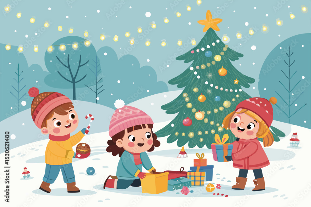 Christmas Decorative Banner with Funny Santa Claus – Festive Vector Illustration, Holiday Background for Greeting Cards, Web Banners, Posters, Social Media, and Winter Celebration Design
Christmas Decorative Banner with Funny Santa Claus – Festive Vector Illustration, Holiday Background for Greeting Cards, Web Banners, Posters, Social Media, and Winter Celebration Design