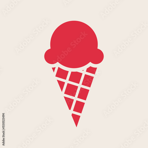 Ice cream trendy artwork handsome abstract vector illustration colorful applicative design