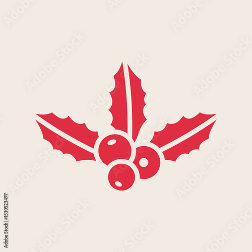 Holly trendy artwork handsome abstract vector illustration colorful applicative design