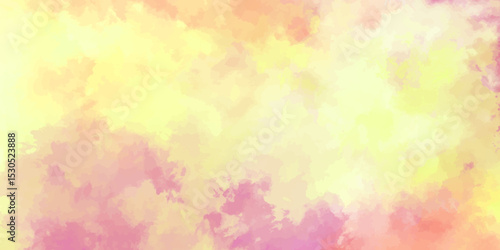 Abstract pink and orange watercolor macro texture background. yellow pink background with watercolor alpha grunge texture.