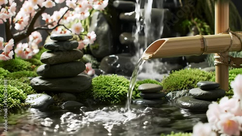 Still Camera  Dreamy Japanese Garden with Mist and Sunlight