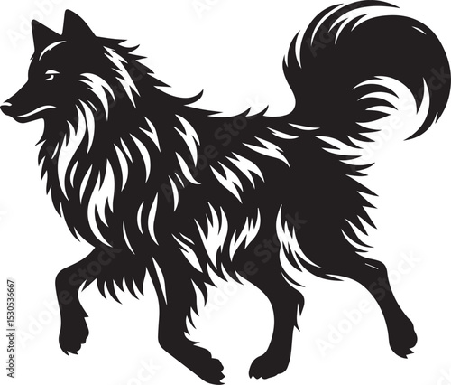 vector illustration of a dog