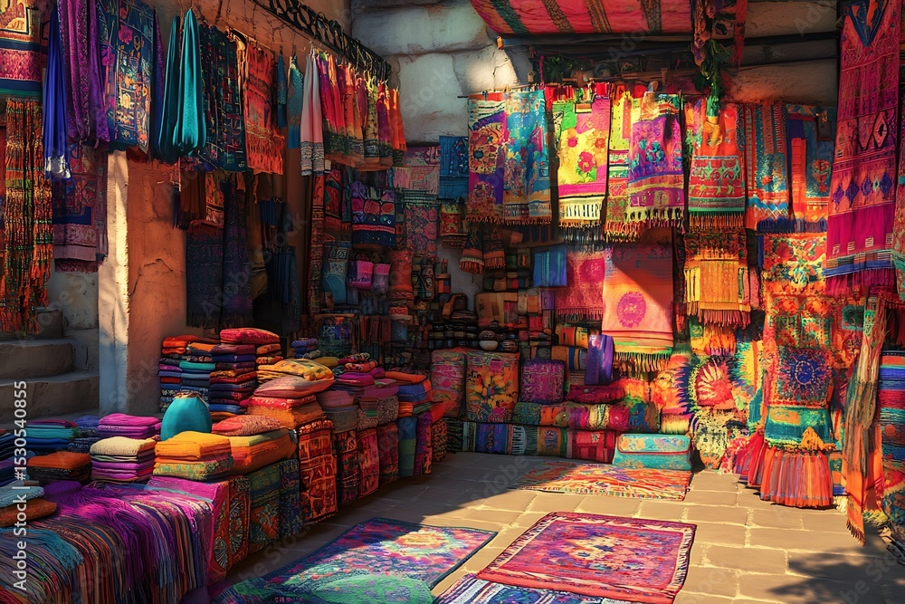 Fototapeta premium a vibrant market stall