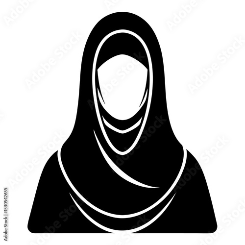 Elegant Muslim Woman in Niqab A Symbol of Faith and Modesty