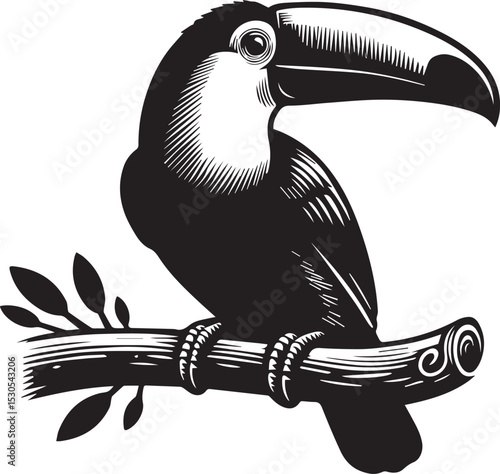 toucan bird vector illustration