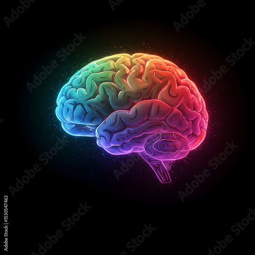 Vibrant Human Brain: A Neurological Masterpiece