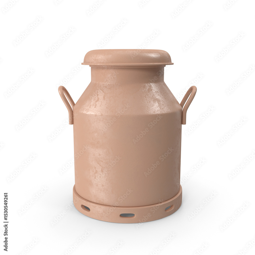 Old Milk Drum isolated on transparent background Old Milk Drum isolated on transparent background