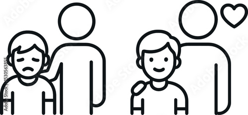 Transformation of emotions: from sadness to happiness in children with supportive figures