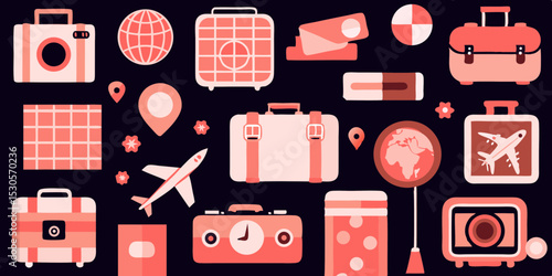 Planning Your Next Adventure A Collection of Travel Icons