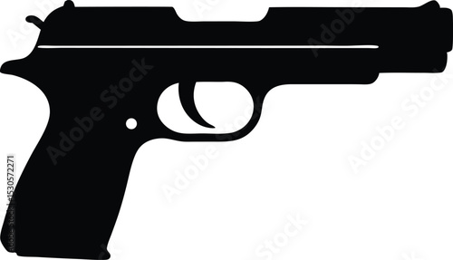  handgun weapon vector icon