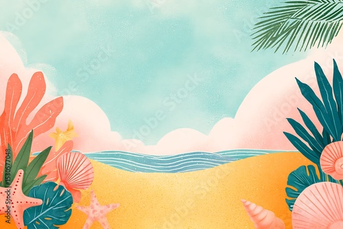 Bright and cheerful summer scene full of sunshine