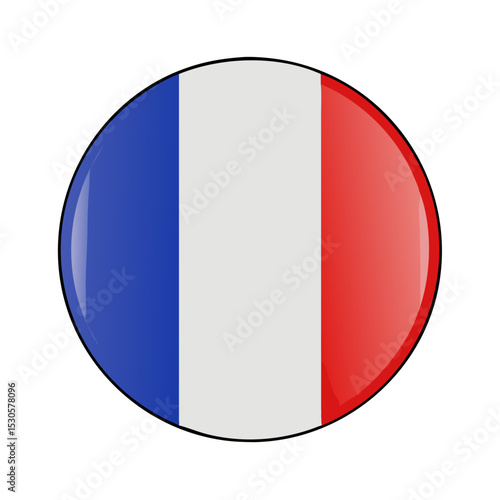 Free Download Round france flag icon  - GFXLoad