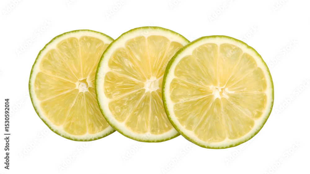 Fresh Citrus Slices – Lemon & Lime on Transparent Background – Healthy & Zesty Fresh Citrus Slices – Lemon & Lime on Transparent Background – Healthy & Zesty