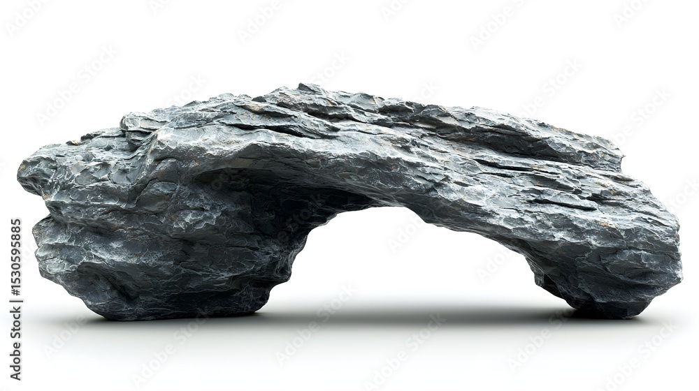 Naklejka premium Natural rock cave formation in dramatic lighting