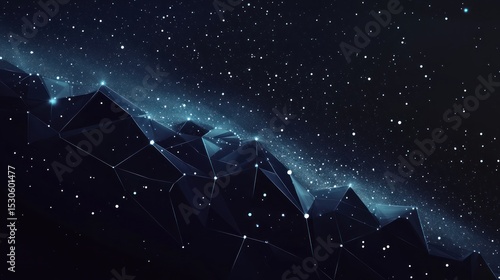 Geometric constellations illuminating a cosmic landscape of networked data