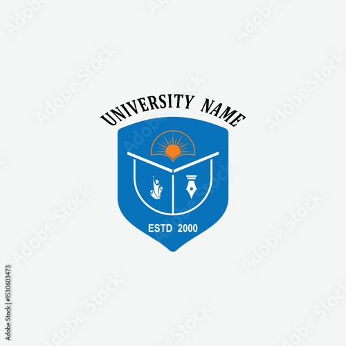 3036 educational logo school college university learning institute book academy organization