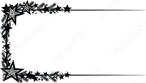 Elegant Starry Frame A Vector Illustration for Festive Designs