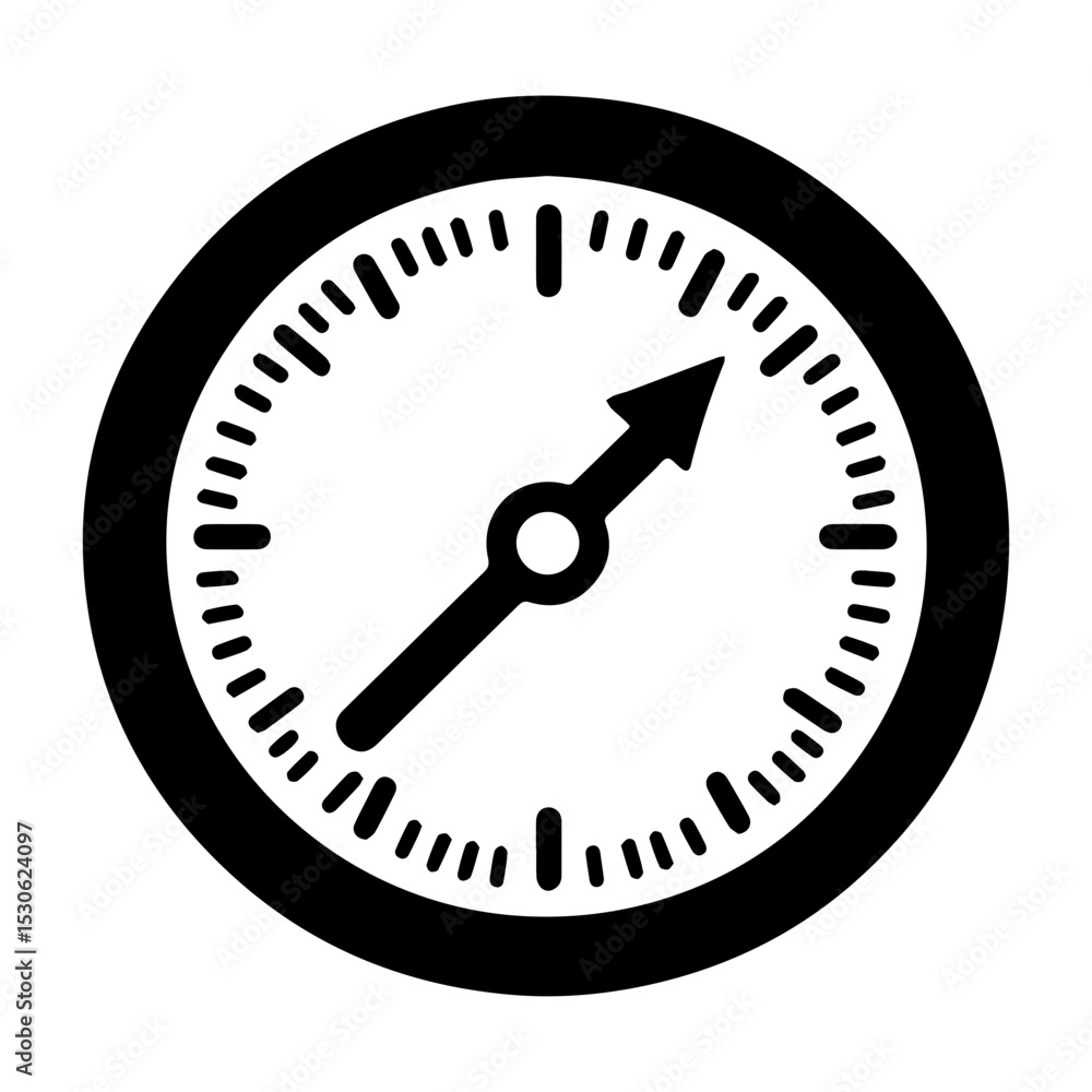 Pressure Gauge Symbol – Line Art Meter Icon Design Pressure Gauge Symbol – Line Art Meter Icon Design