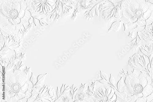 frame of flowers