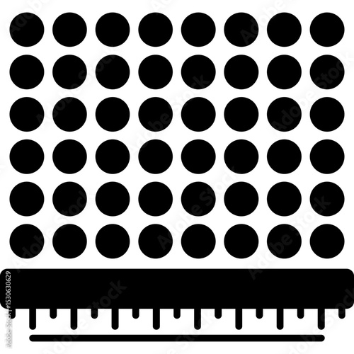 Dot Matrix Chart Icon