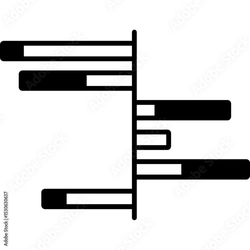 Deviation Bar Chart Icon