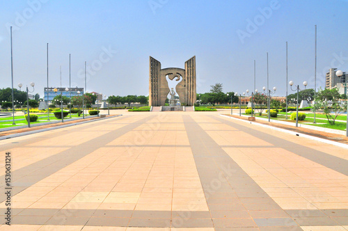 View of the modern center of the capital of Togo - Lome.