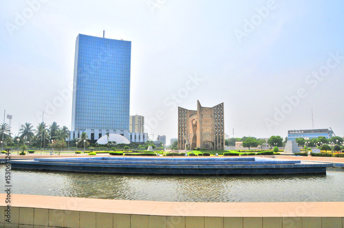 Photos View of the modern center of the capital of Togo - Lome.