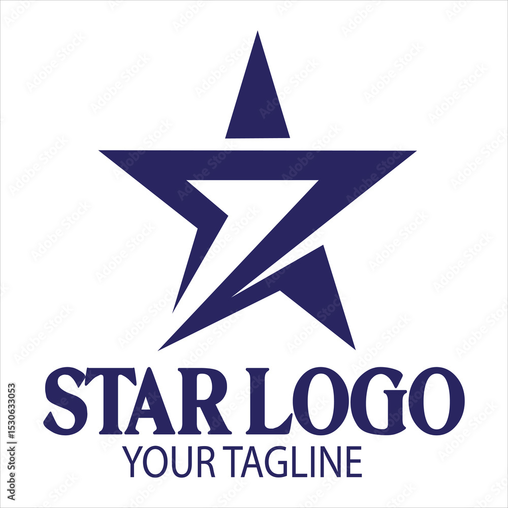 Fototapeta premium Vector graphic of abstract star logo design template