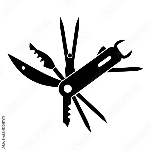 Versatile Multi-Tool with Various Functions for DIY Projects, Outdoor Adventures, Camping Gear, and Craftsmanship Blogs  