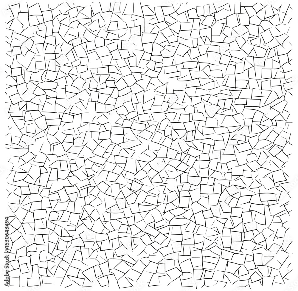 Obraz premium Interior background line art, broken mosaic tiles texture, architecture vector illustration, cad graphics design, modern floor concept, vintage wall pattern, ceramic surface layout.