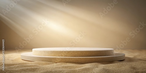 A stone podium with a smooth