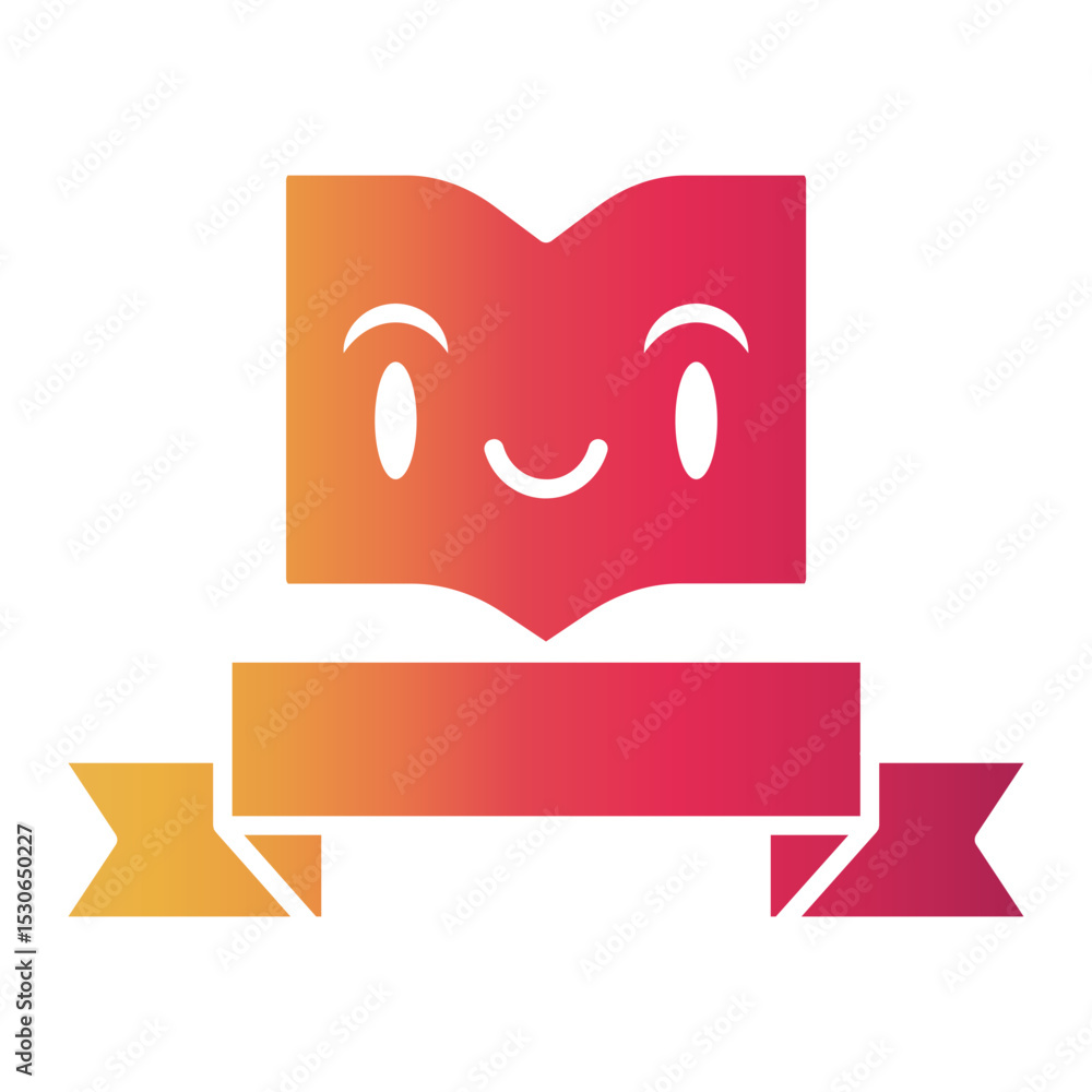 ribbon Gradient icon ribbon Gradient icon