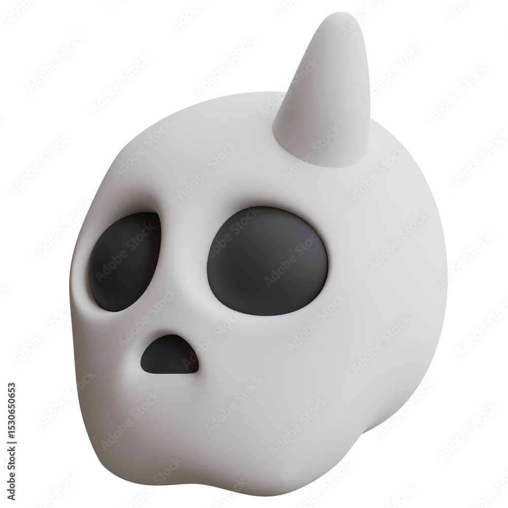 Fototapeta premium 3d Render of monster skull spooky with halloween festive