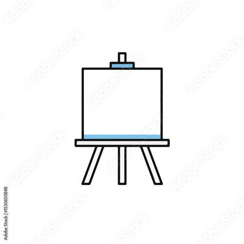 An empty easel, ready for a fresh work of art. 