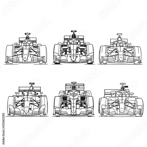 Stylized fm radio hand drawn line art vector image