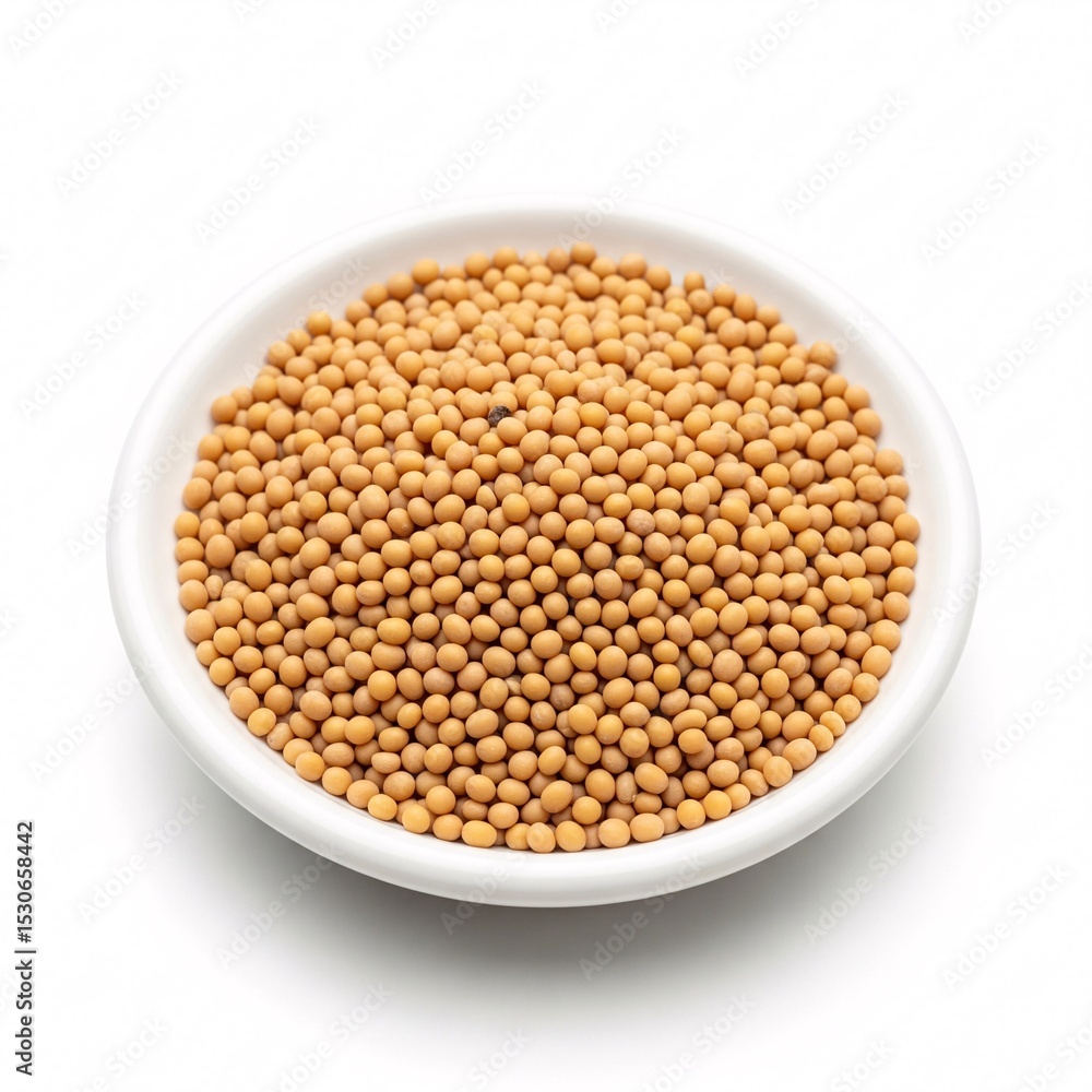 A bowl of yellow mustard seeds, creating a textured and natural image, A bowl of yellow mustard seeds, creating a textured and natural image,