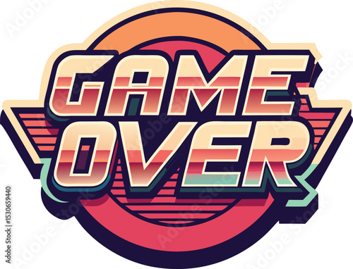 game over Typography tshirt Design  download