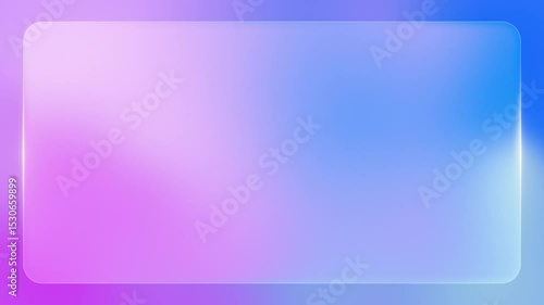 Liquid Glass Box Rectangle Gradient Blue Purple Seamlessly Loopable