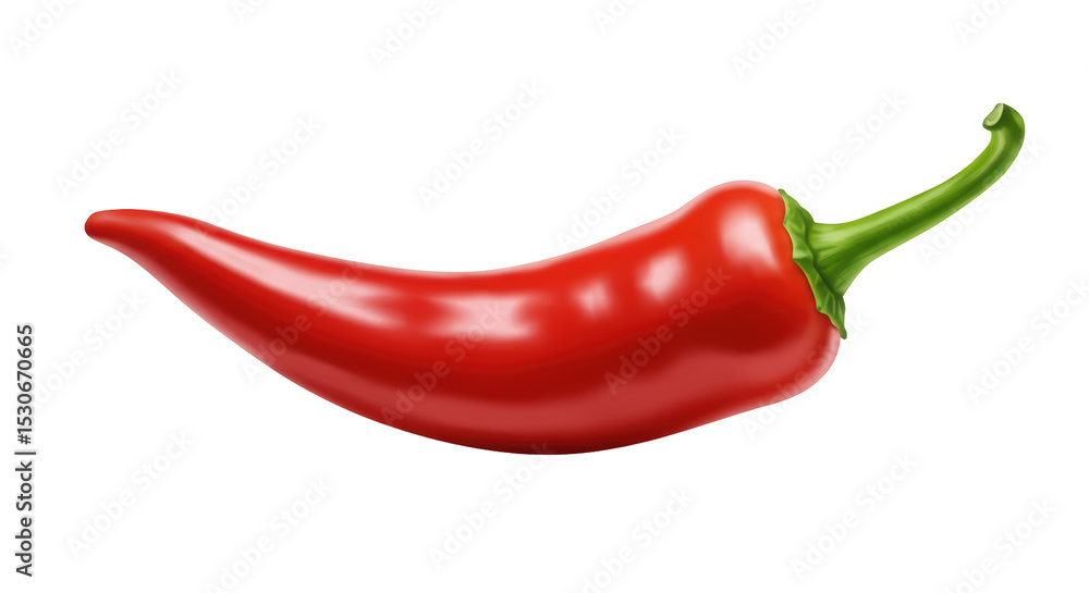 Isolated Chili Pepper Isolated Chili Pepper
